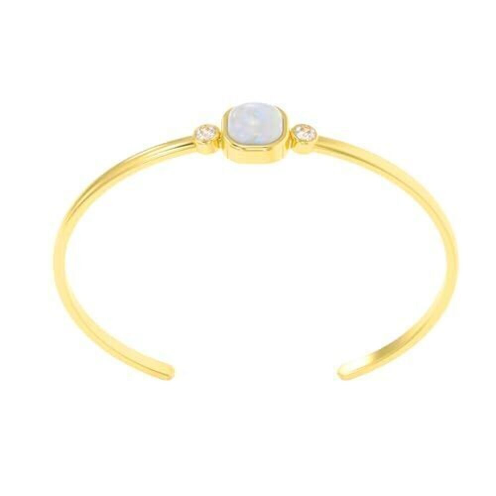 4760 Moonstone Bracelet – 925 Sterling Silver 18K Gold Plated – Adjustable